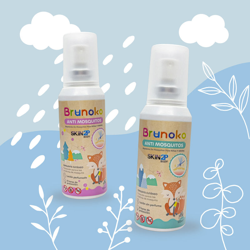 Baby Mosquito and Bed Bug Repellent Lotion - Brunoko & PSA Skin 2P