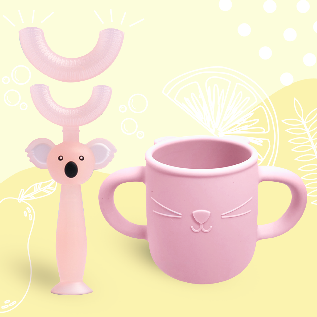 Pink Swirl Silicone Kid's Cup – totkorner