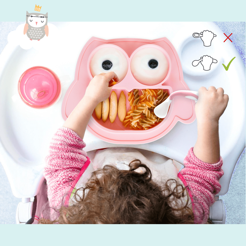 Plato de comedor de silicona con ventosa segura para bebé, platos de  dibujos animados para niños, vajilla de entrenamiento para niños pequeños,  cuencos de alimentación para niños - AliExpress